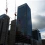 Views of Canary Wharf from Billingsgate Market