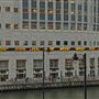 Views of Canary Wharf from West India Quay