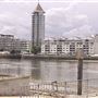 Views of Chelsea Harbour and Lots Road from Battersea