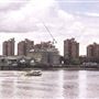 Views of Chelsea Harbour and Lots Road from Battersea