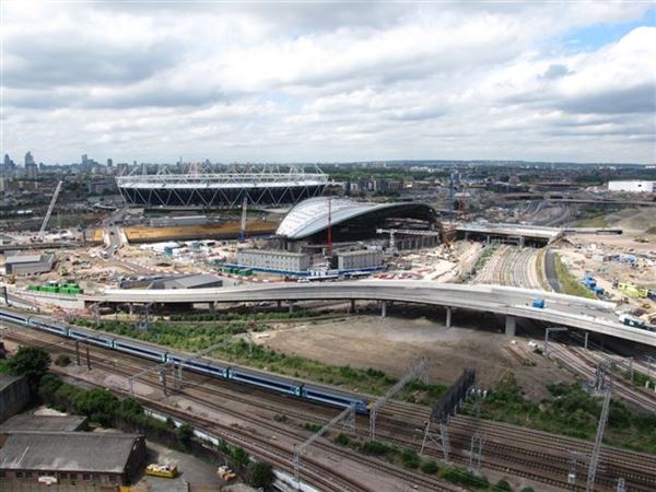 Views of the Queen Elizabeth Olympic Park from Dennison Point (01/05/2019)