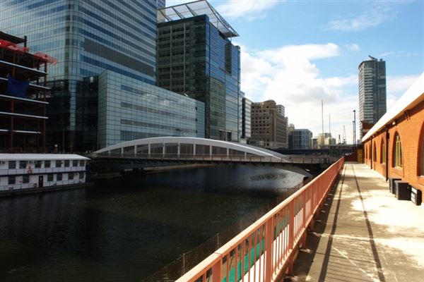Views of Canary Wharf from Billingsgate Market (01/05/2019)