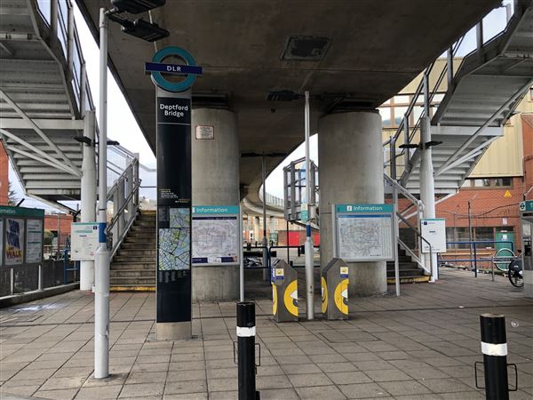 Deptford Bridge DLR Station (26/01/2024 - Credits: Yu-Ting Tseng)