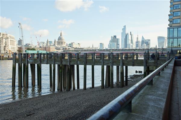 Observation Point on South Bank Riverside Walkway (28/02/2025)