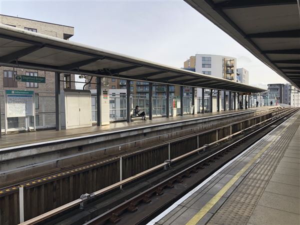 Deptford Bridge DLR Station (26/01/2024 - Credits: Yu-Ting Tseng)