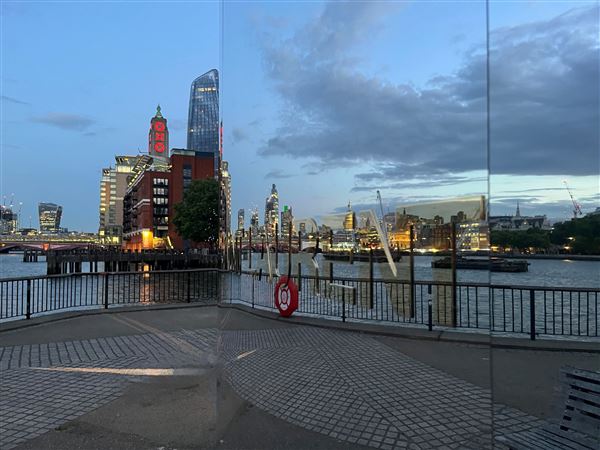 Observation Point on South Bank Riverside Walkway (28/02/2025)