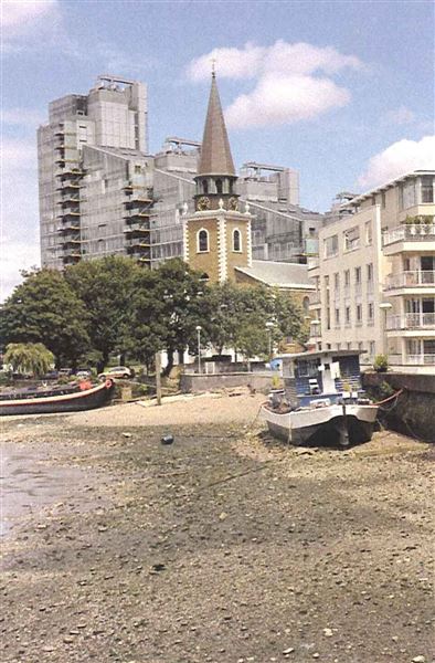 Views of Chelsea Harbour and Lots Road from Battersea (01/05/2019)