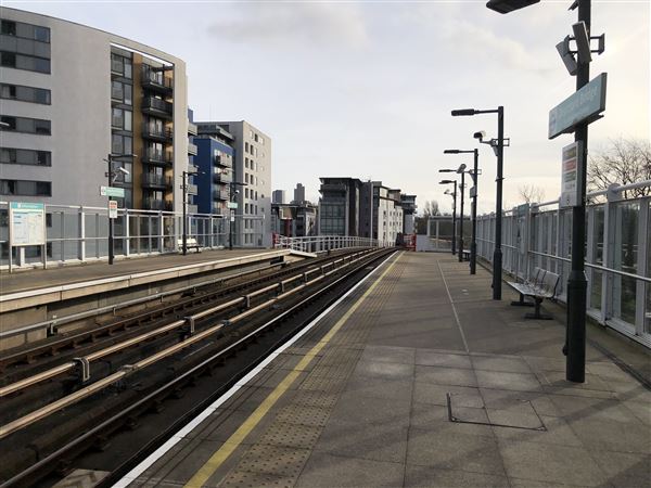 Deptford Bridge DLR Station (26/01/2024 - Credits: Yu-Ting Tseng)