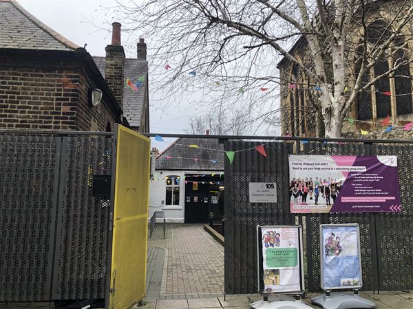 All Saints Church, New Cross - All Saints Community Centre (Front from Monson Road Entrance) (04/03/2024 - Credits: Yu-Ting Tseng)
