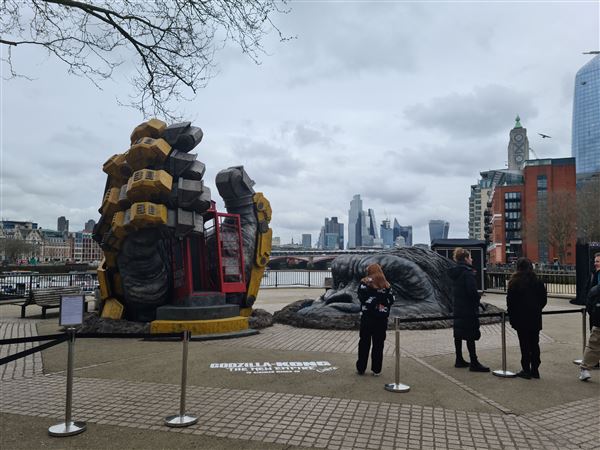 Observation Point on South Bank Riverside Walkway (28/02/2025)