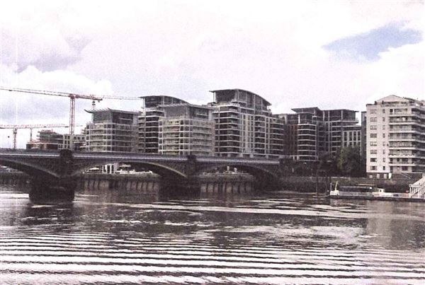 Views of Chelsea Harbour and Lots Road from Battersea (01/05/2019)