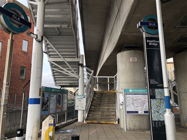 Deptford Bridge DLR Station (26/01/2024 - Credits: Yu-Ting Tseng)