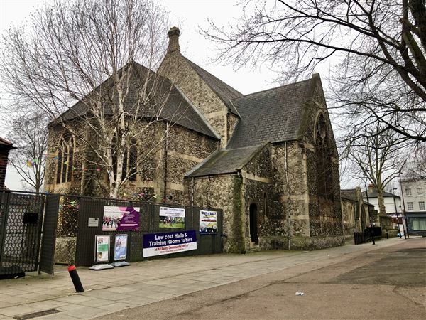 All Saints Church, New Cross - All Saints Community Centre (Front from Monson Road Entrance) (04/03/2024 - Credits: Yu-Ting Tseng)