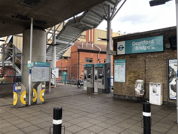 Deptford Bridge DLR Station (26/01/2024 - Credits: Yu-Ting Tseng)